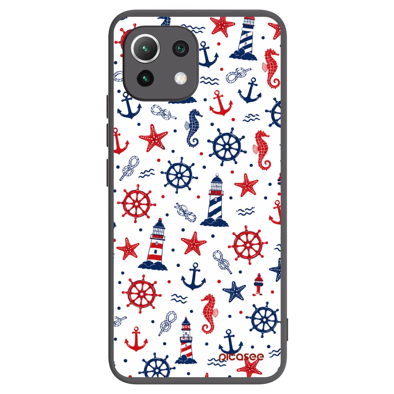Picasee silikonowe czarne etui na Xiaomi 11 Lite 5G NE - Sailor Vibes