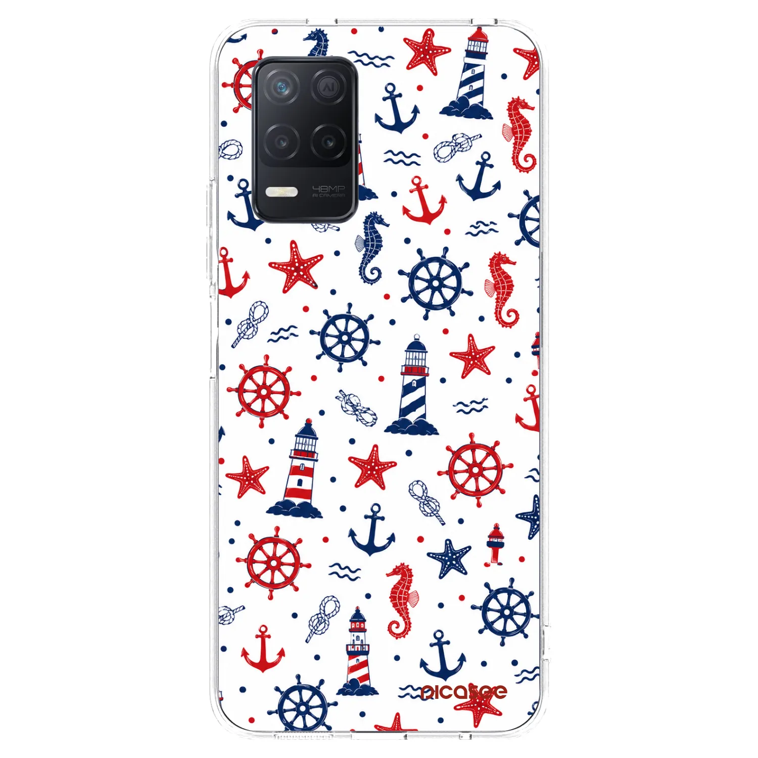 Picasee silikonowe przeźroczyste etui na Realme 8 5G - Sailor Vibes