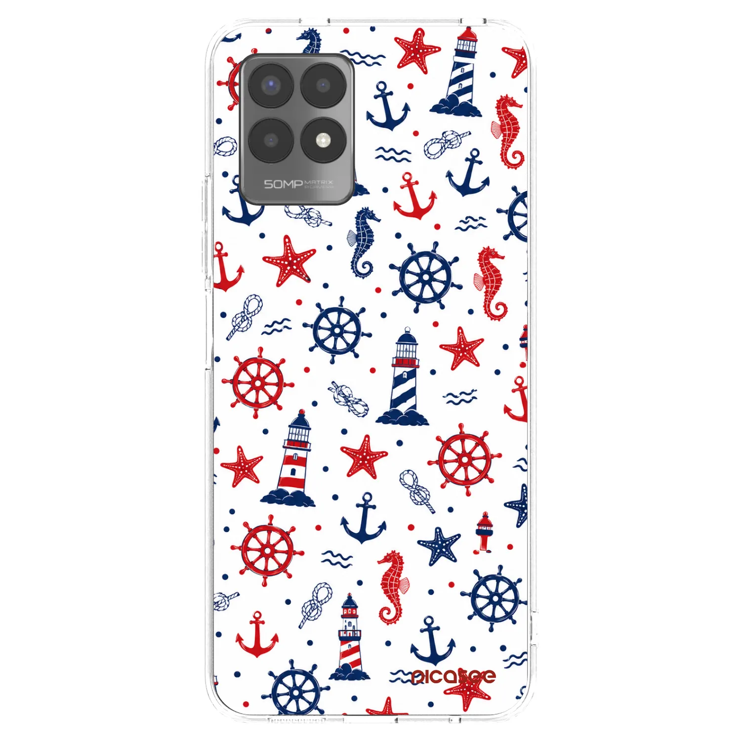 Picasee silikonowe przeźroczyste etui na Realme 8i - Sailor Vibes