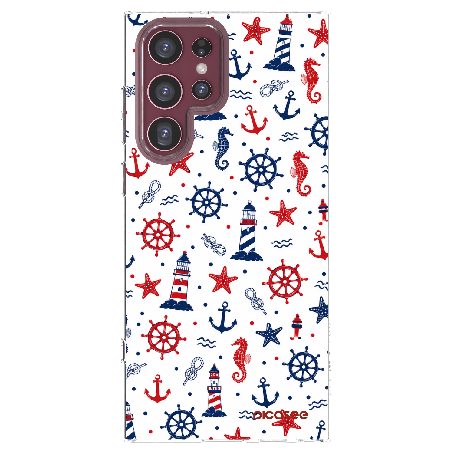Picasee silikonowe przeźroczyste etui na Samsung Galaxy S22 Ultra 5G - Sailor Vibes