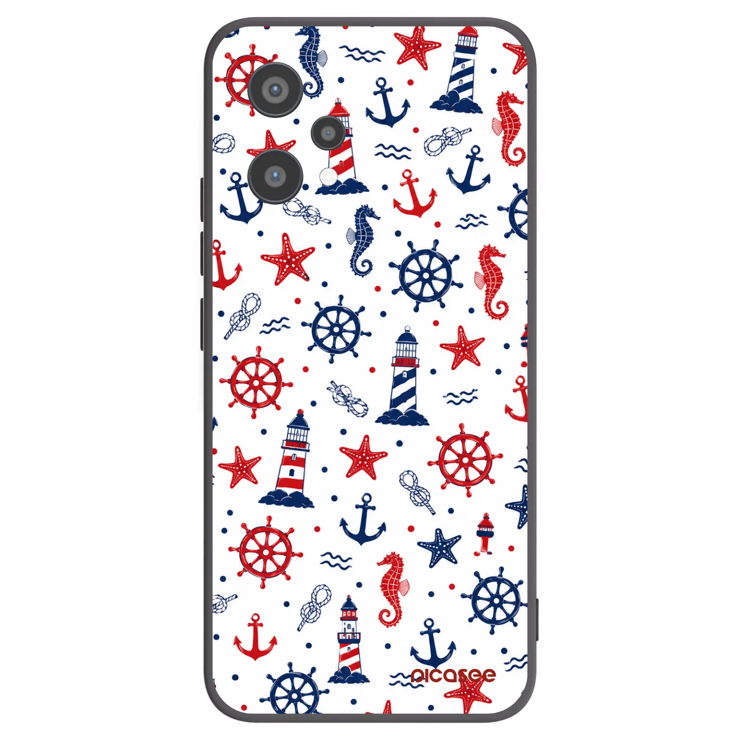 Picasee silikonowe czarne etui na Realme 9 Pro 5G - Sailor Vibes