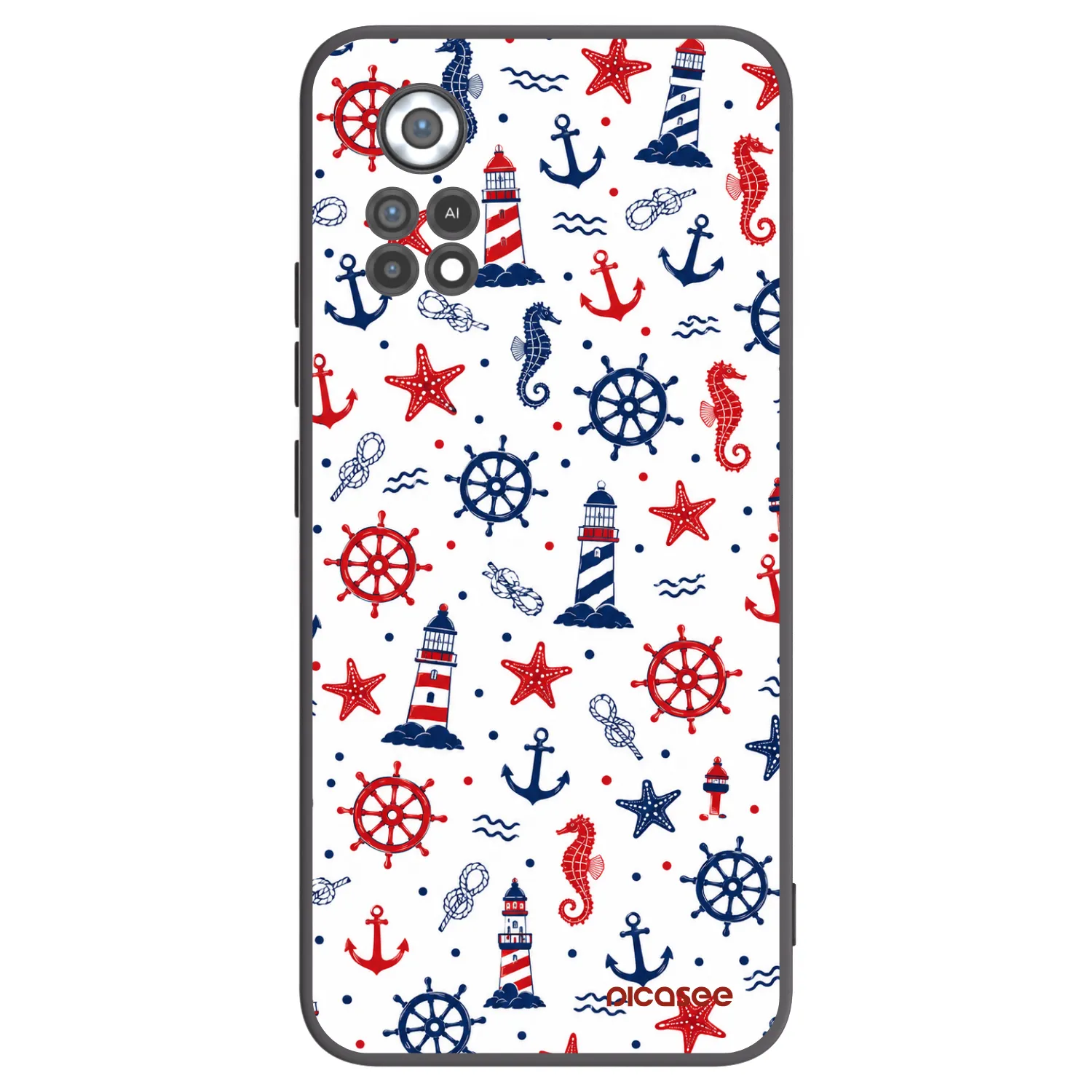 Picasee silikonowe czarne etui na Xiaomi Poco X4 Pro 5G - Sailor Vibes