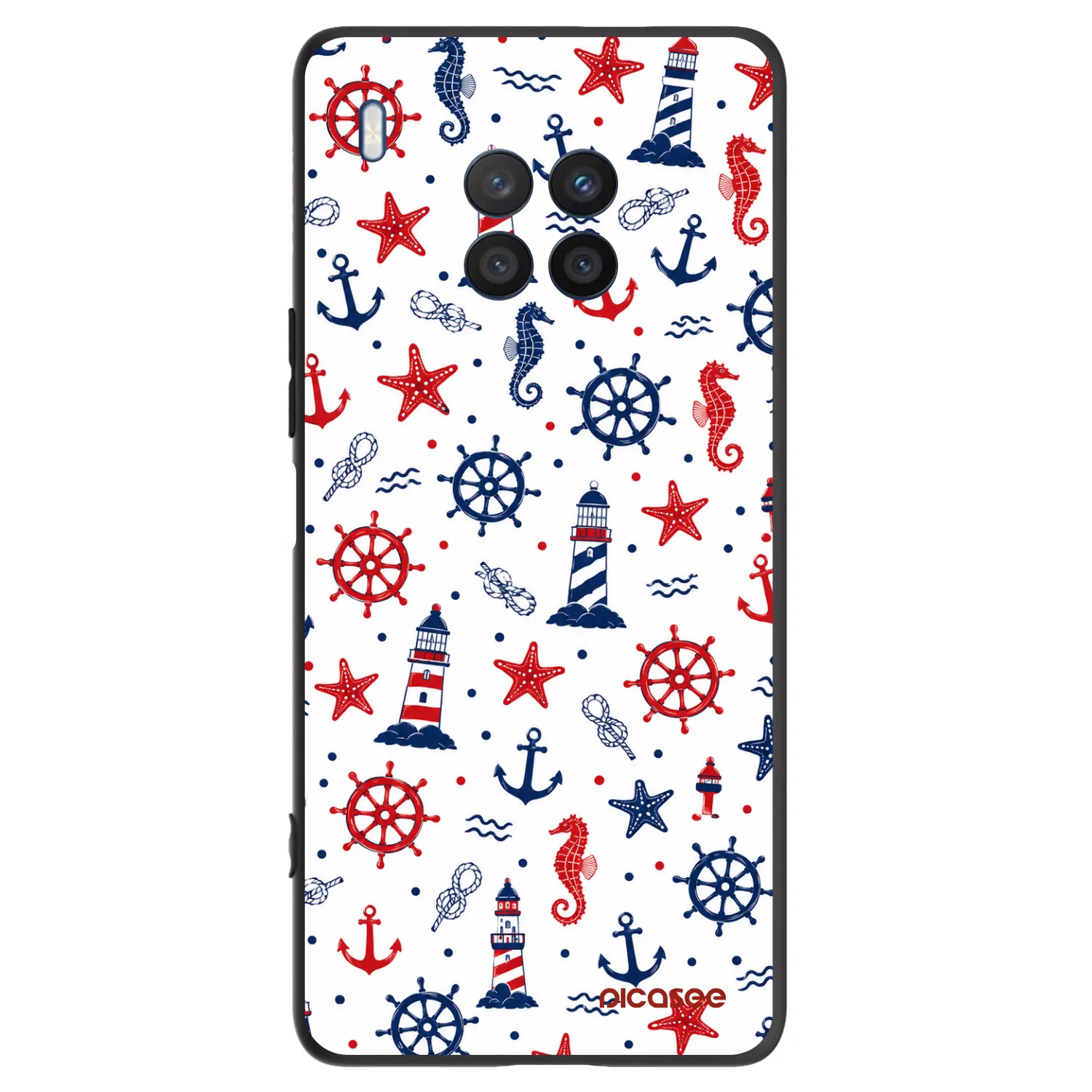 Picasee silikonowe czarne etui na Honor 50 Lite - Sailor Vibes