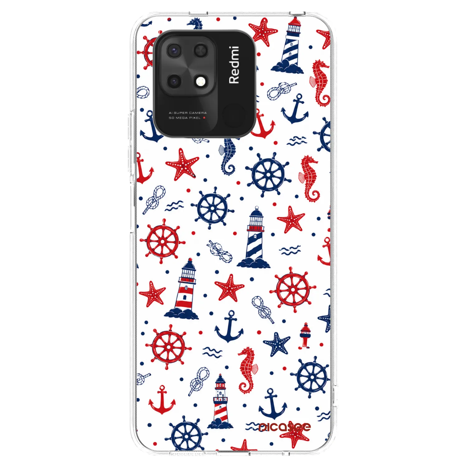 Picasee silikonowe przeźroczyste etui na Xiaomi Redmi 10C - Sailor Vibes