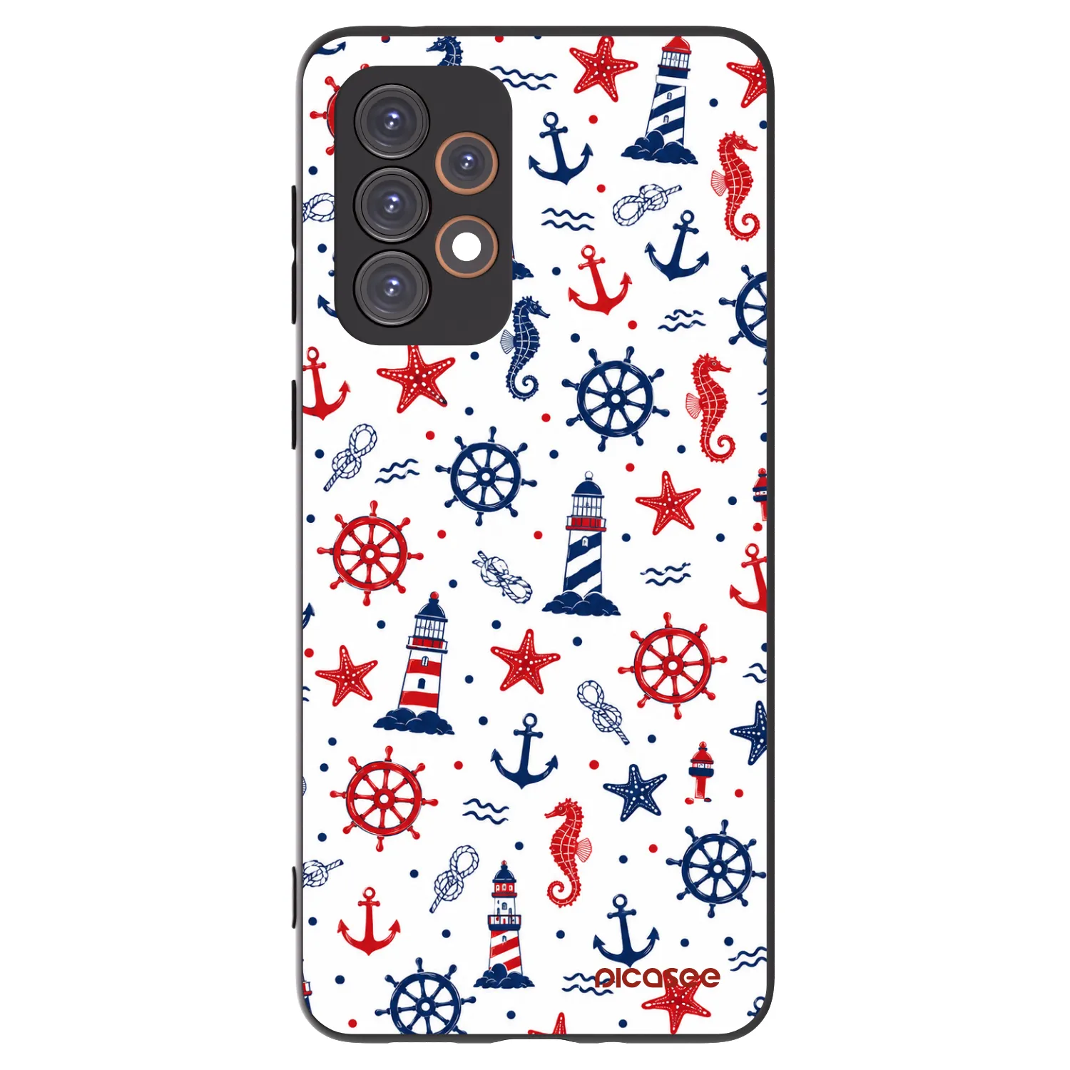 Picasee silikonowe czarne etui na Samsung Galaxy A33 5G A336 - Sailor Vibes