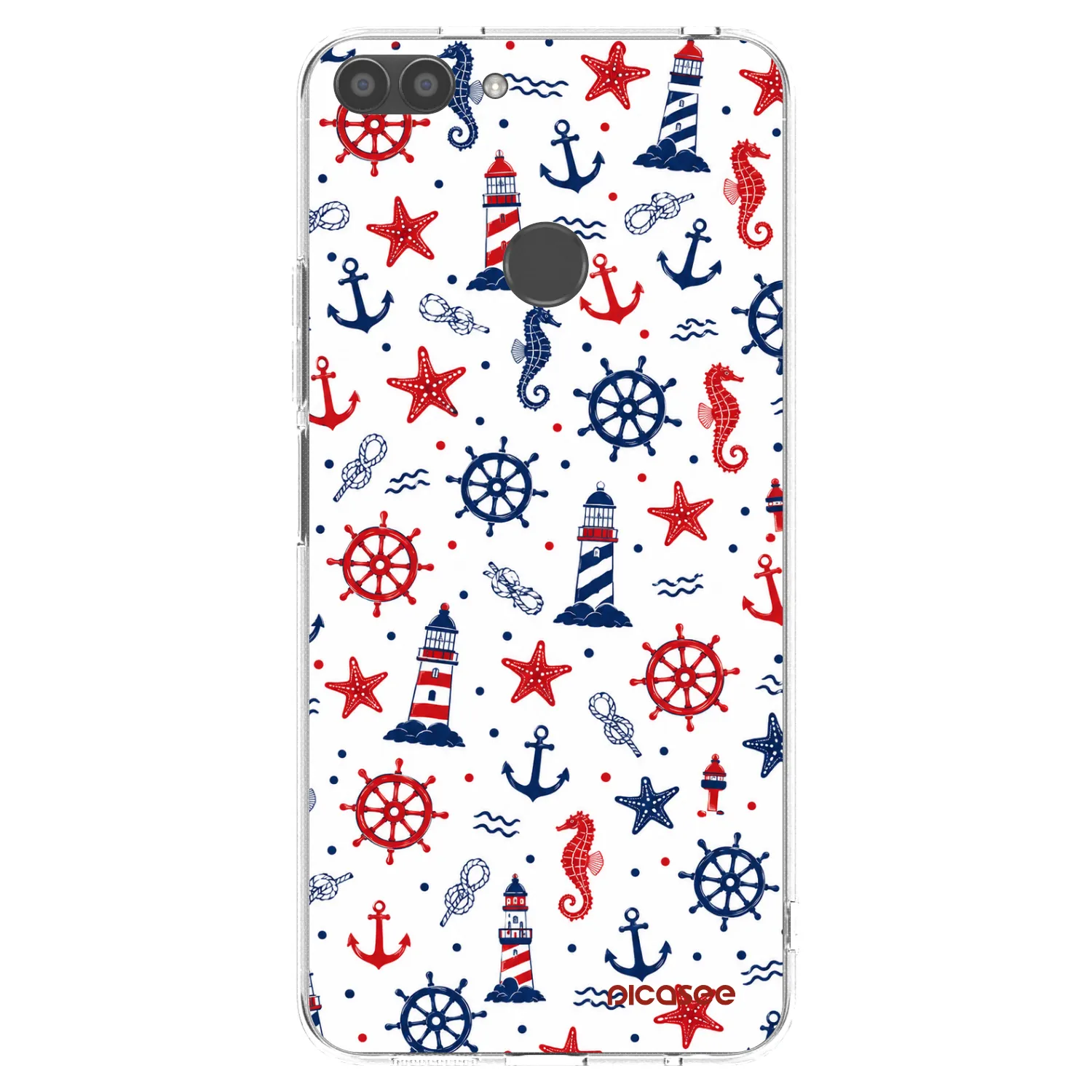 Picasee silikonowe przeźroczyste etui na Huawei P Smart - Sailor Vibes