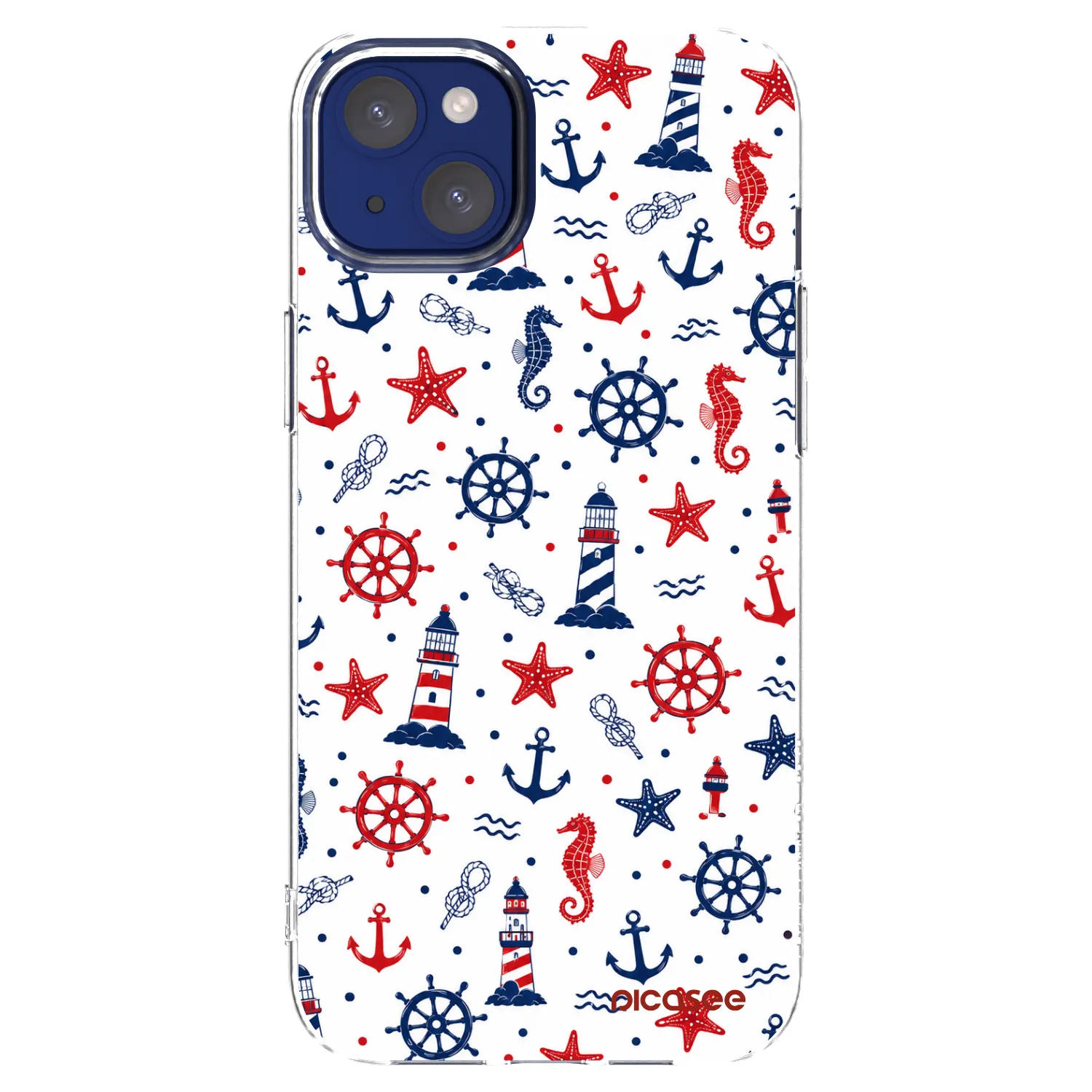 Picasee silikonowe przeźroczyste etui na Apple iPhone 14 Plus - Sailor Vibes