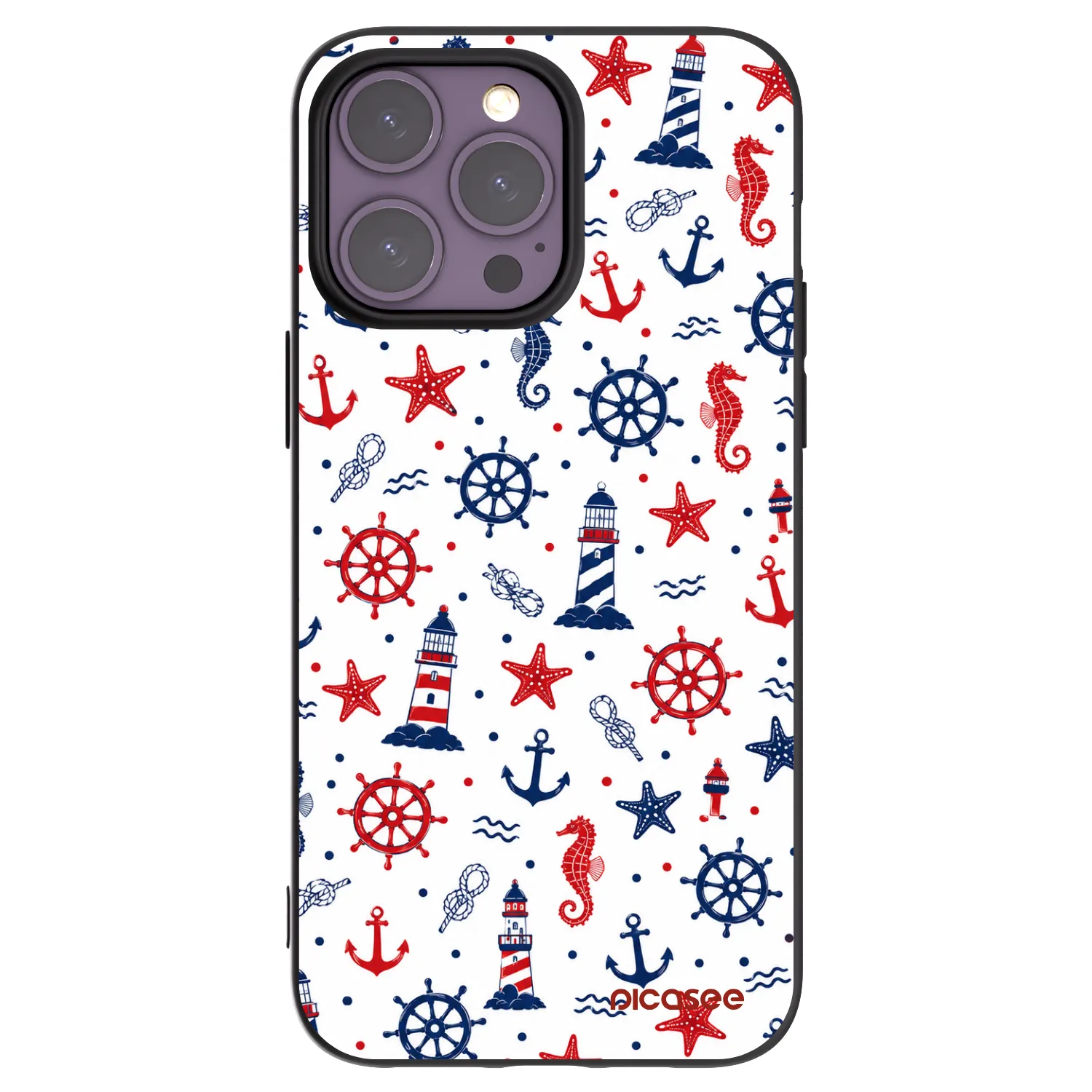 Picasee silikonowe czarne etui na Apple iPhone 14 Pro Max - Sailor Vibes