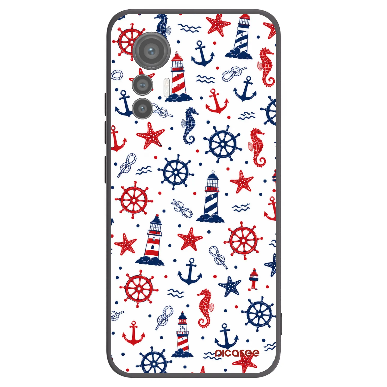 Picasee silikonowe czarne etui na Xiaomi 12 Lite - Sailor Vibes