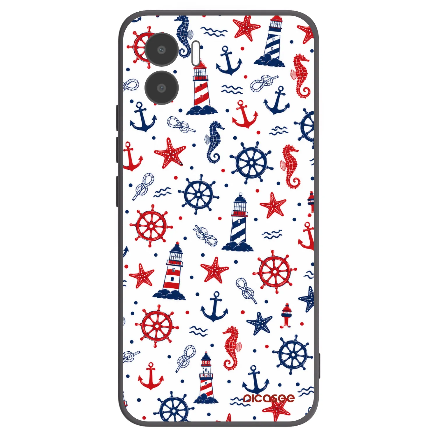 Picasee silikonowe czarne etui na Xiaomi Redmi A1 - Sailor Vibes