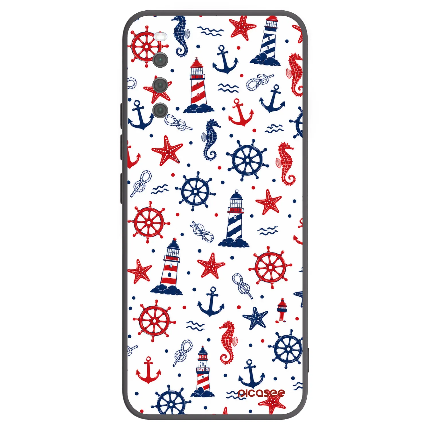 Picasee silikonowe czarne etui na Sony Xperia 10 III - Sailor Vibes