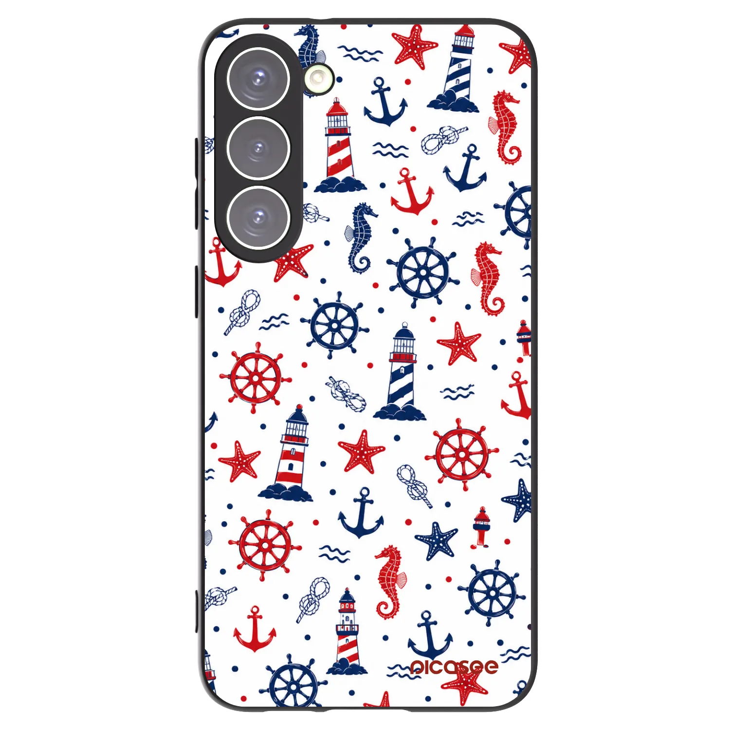 Picasee silikonowe czarne etui na Samsung Galaxy S23+ 5G - Sailor Vibes