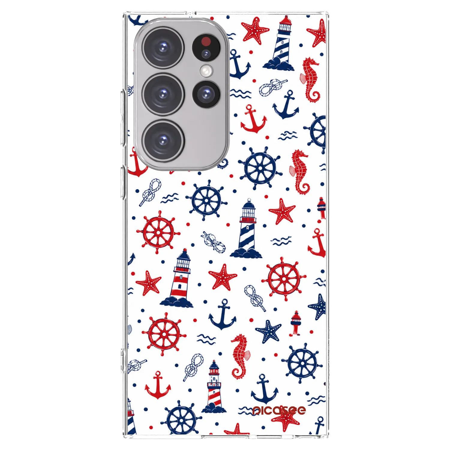 Picasee silikonowe przeźroczyste etui na Samsung Galaxy S23 Ultra 5G - Sailor Vibes