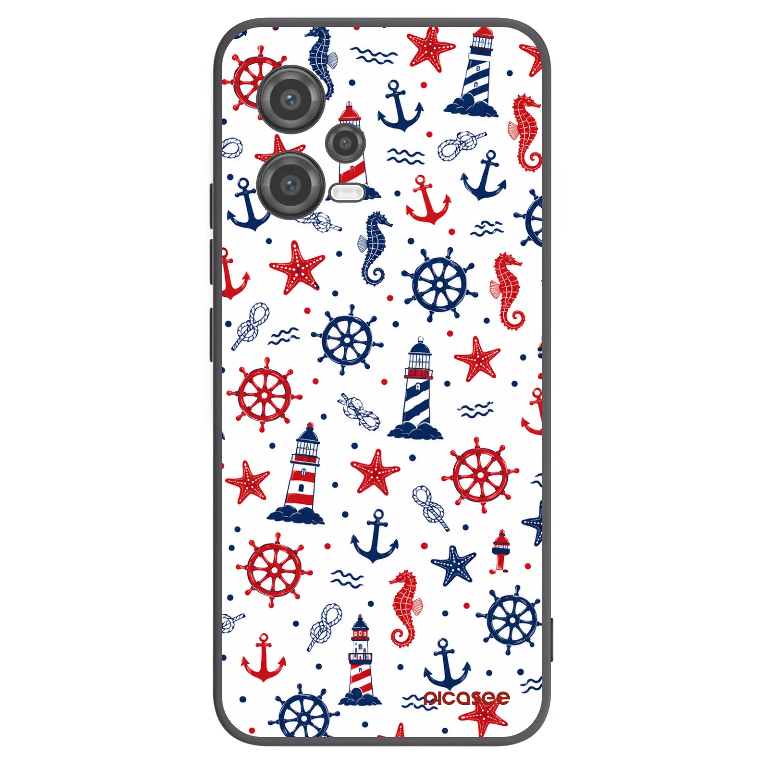 Picasee silikonowe czarne etui na Xiaomi Poco X5 - Sailor Vibes