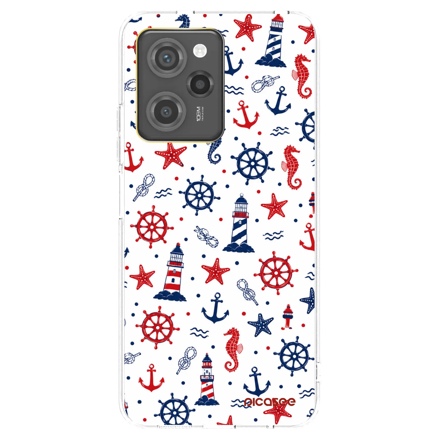 Picasee silikonowe czarne etui na Xiaomi Poco X5 Pro - Sailor Vibes