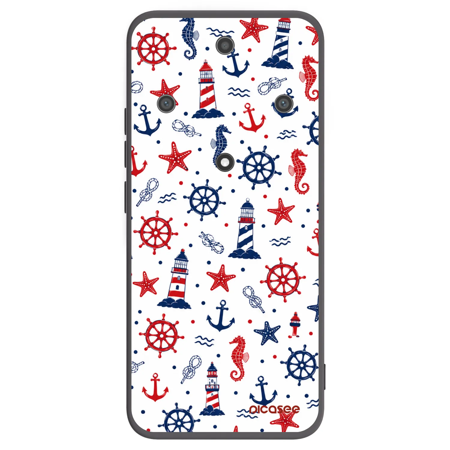 Picasee silikonowe czarne etui na Honor Magic5 Lite 5G - Sailor Vibes