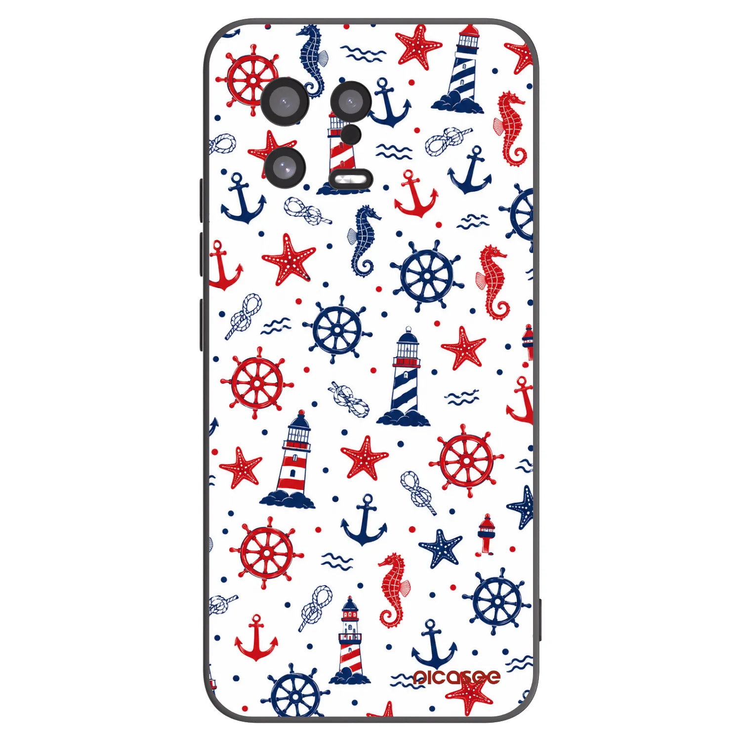 Picasee silikonowe czarne etui na Xiaomi 13 - Sailor Vibes