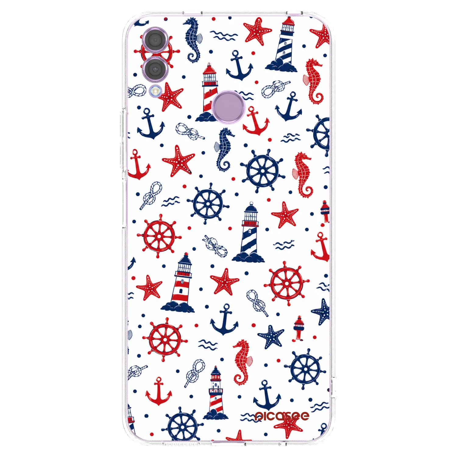 Picasee silikonowe przeźroczyste etui na Honor 8X - Sailor Vibes