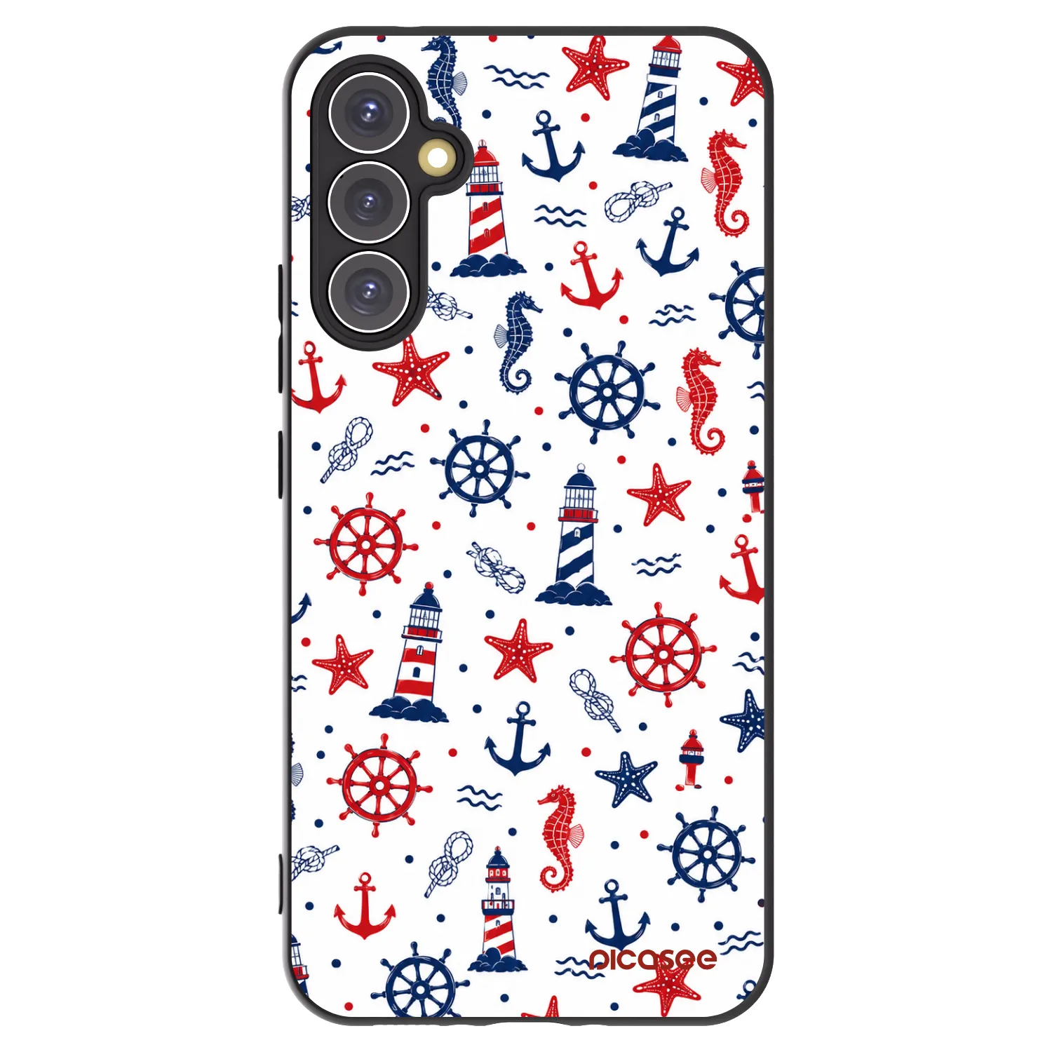 Picasee silikonowe czarne etui na Samsung Galaxy A34 5G A346B - Sailor Vibes