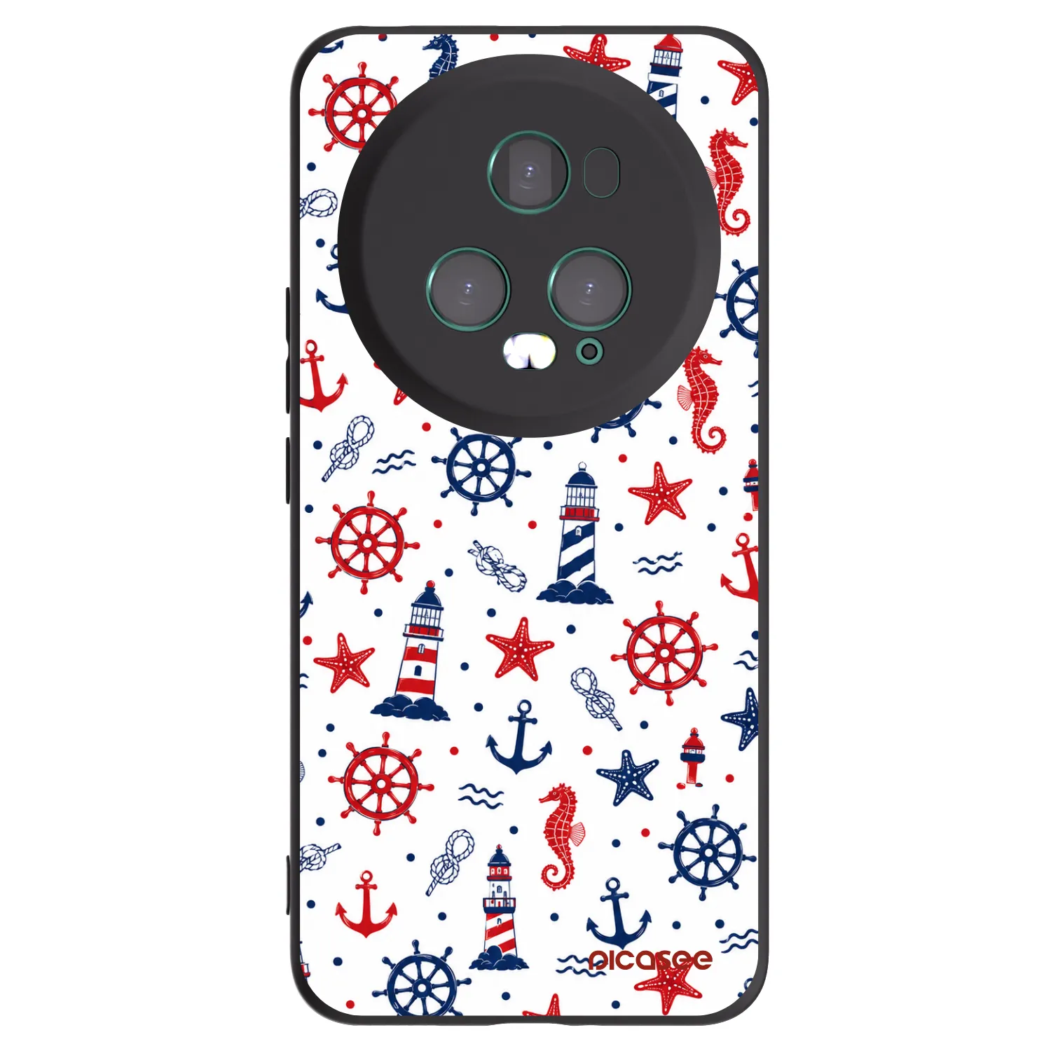 Picasee silikonowe czarne etui na Honor Magic5 Pro - Sailor Vibes