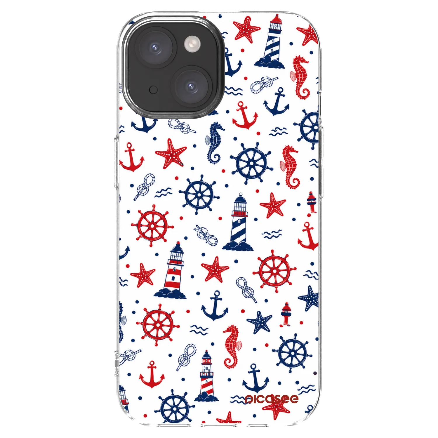 Picasee silikonowe przeźroczyste etui na Apple iPhone 15 - Sailor Vibes