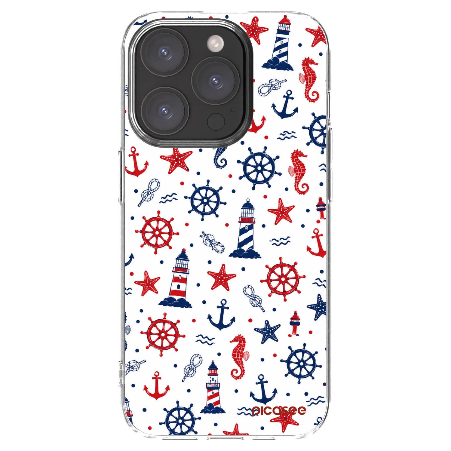 Picasee silikonowe przeźroczyste etui na Apple iPhone 15 Pro - Sailor Vibes