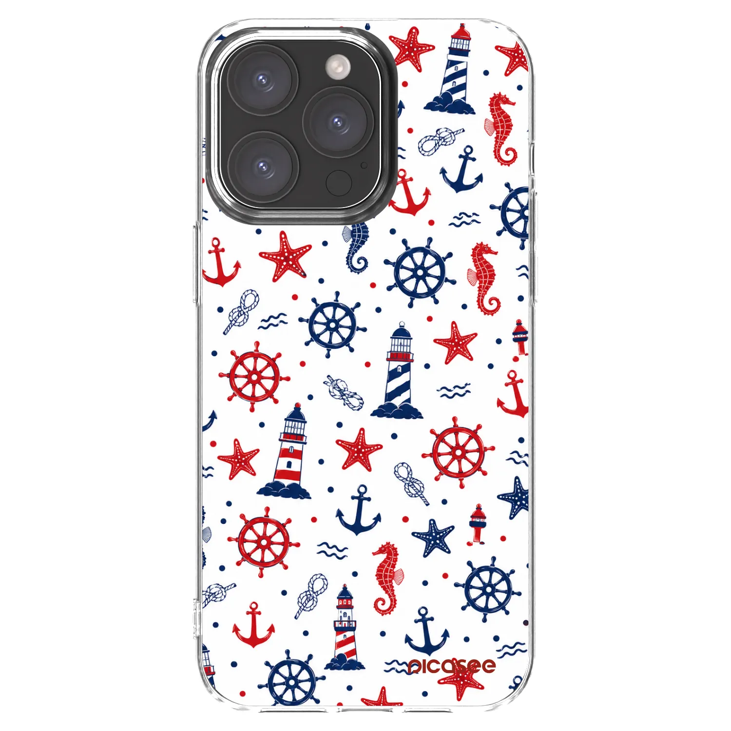 Picasee silikonowe przeźroczyste etui na Apple iPhone 15 Pro Max - Sailor Vibes