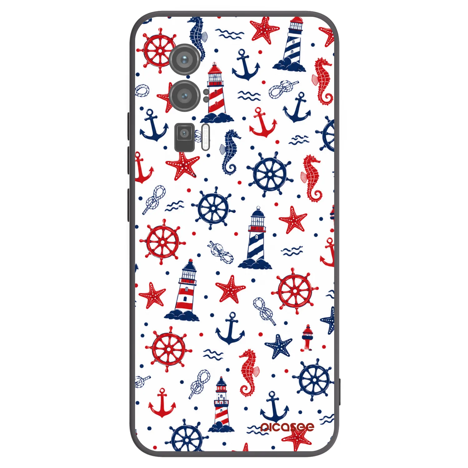 Picasee silikonowe czarne etui na Xiaomi Poco F5 Pro 5G - Sailor Vibes