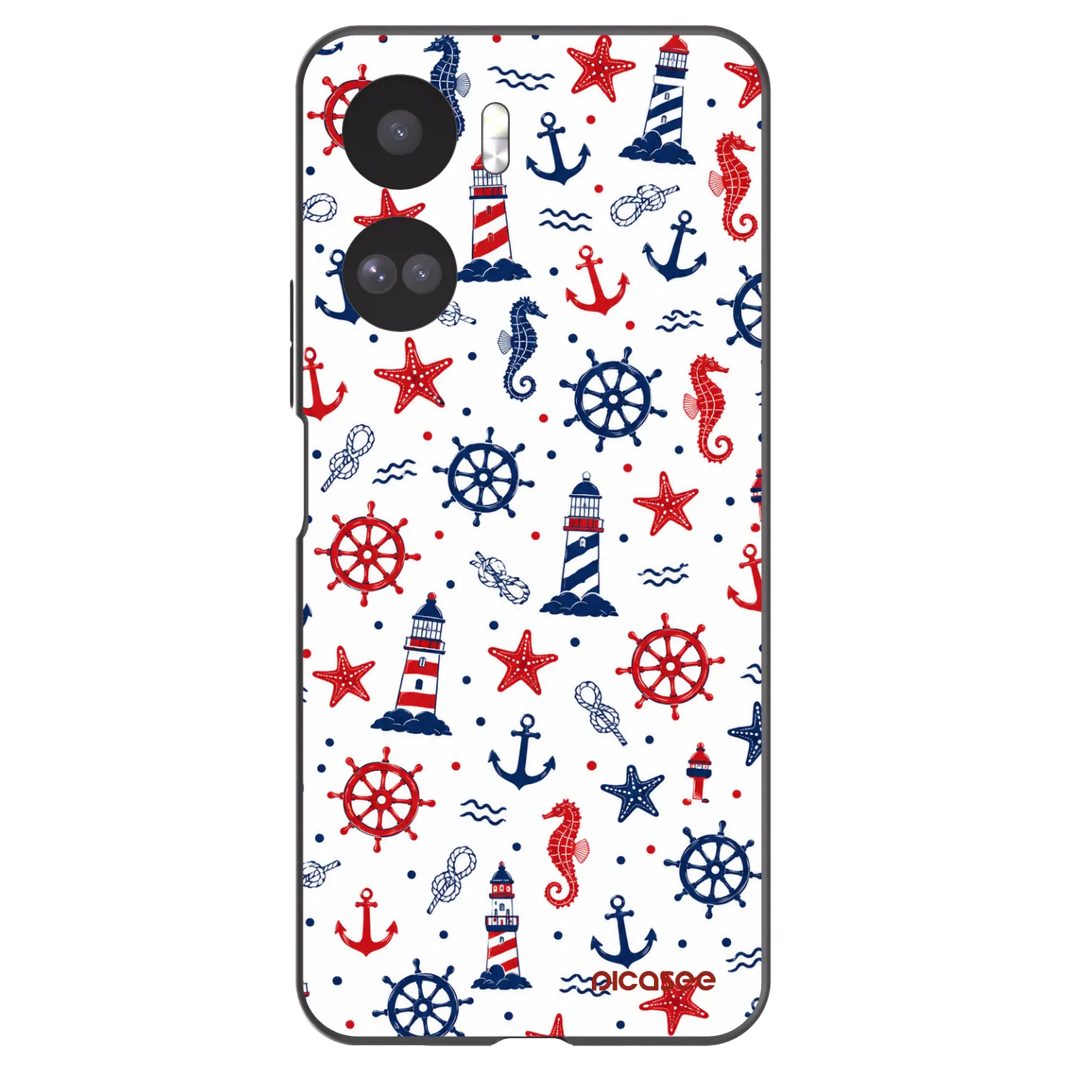Picasee silikonowe czarne etui na Honor 90 Lite 5G - Sailor Vibes