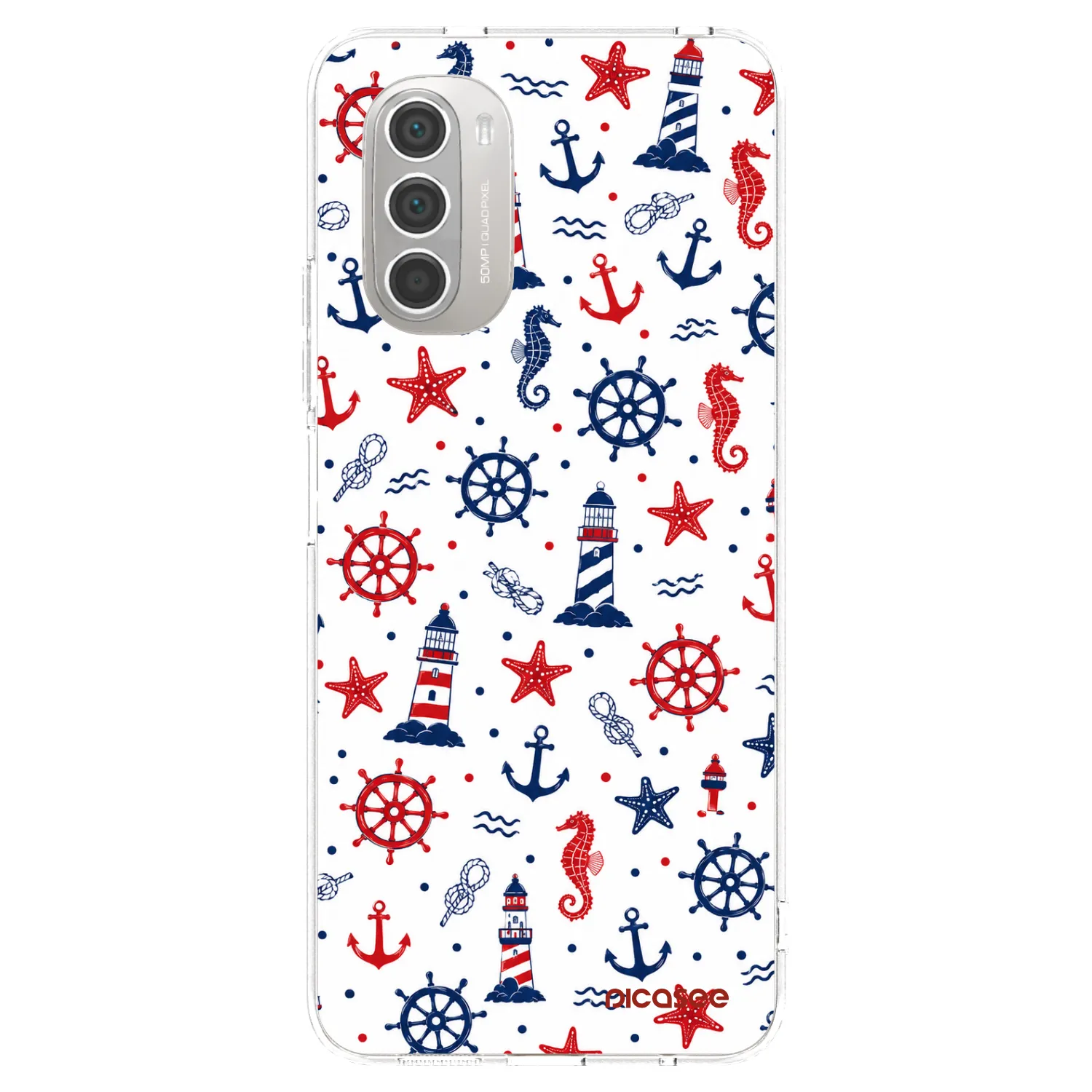 Picasee silikonowe przeźroczyste etui na Motorola Moto G51 - Sailor Vibes