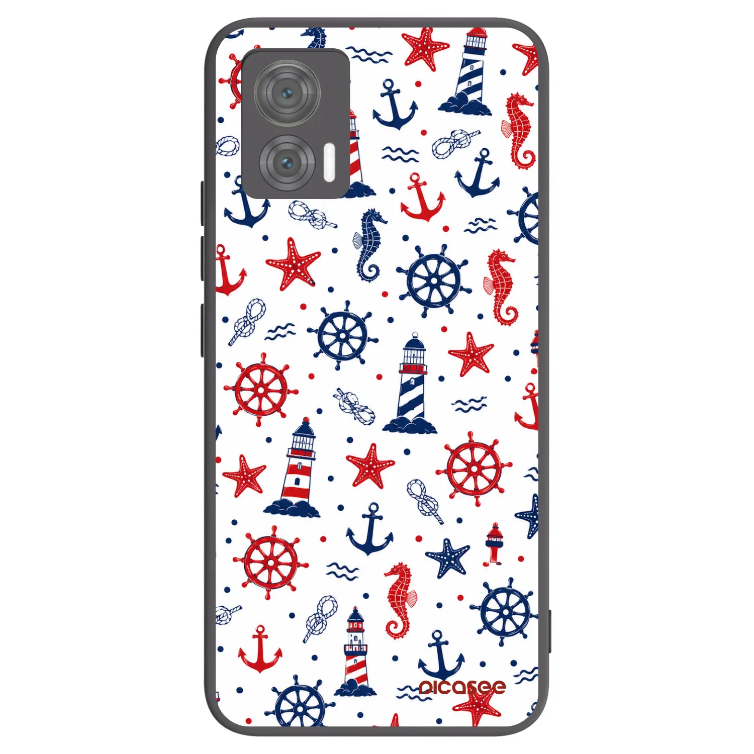 Picasee silikonowe czarne etui na Motorola Edge 30 Neo - Sailor Vibes