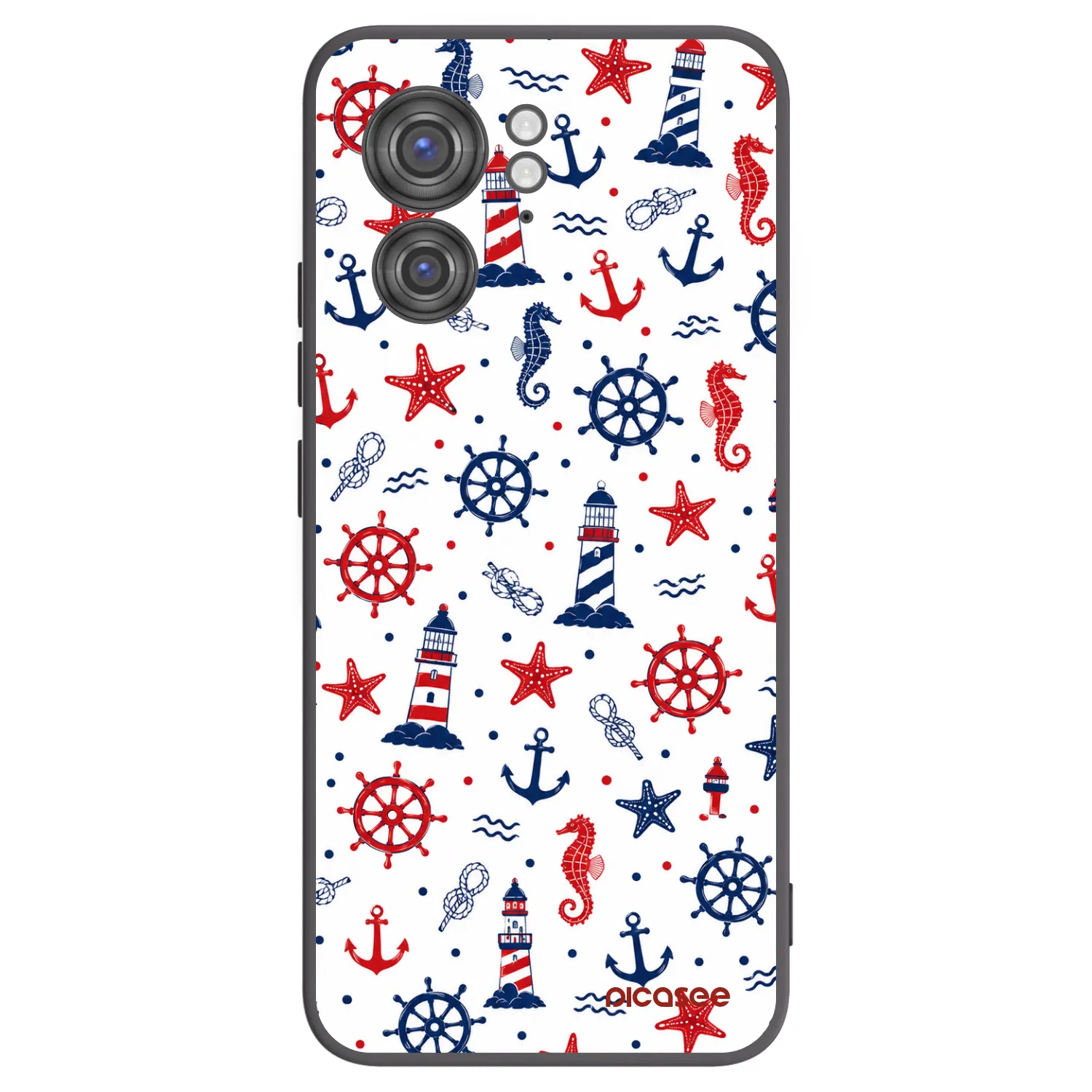 Picasee silikonowe czarne etui na Motorola Edge 40 - Sailor Vibes