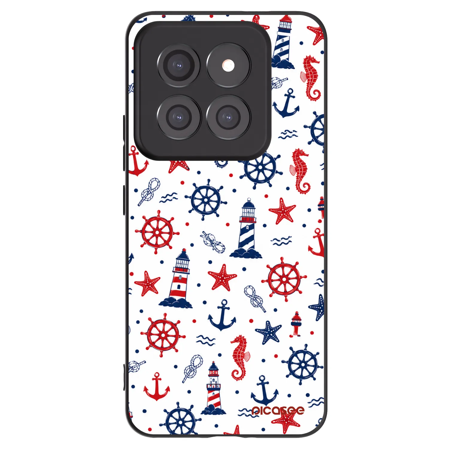 Picasee silikonowe czarne etui na Xiaomi 14 Pro - Sailor Vibes