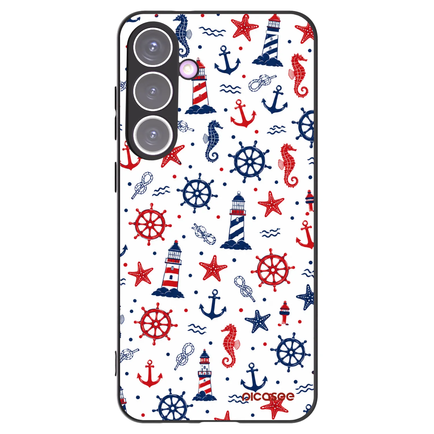 Picasee silikonowe czarne etui na Samsung Galaxy S24+ S926B 5G - Sailor Vibes