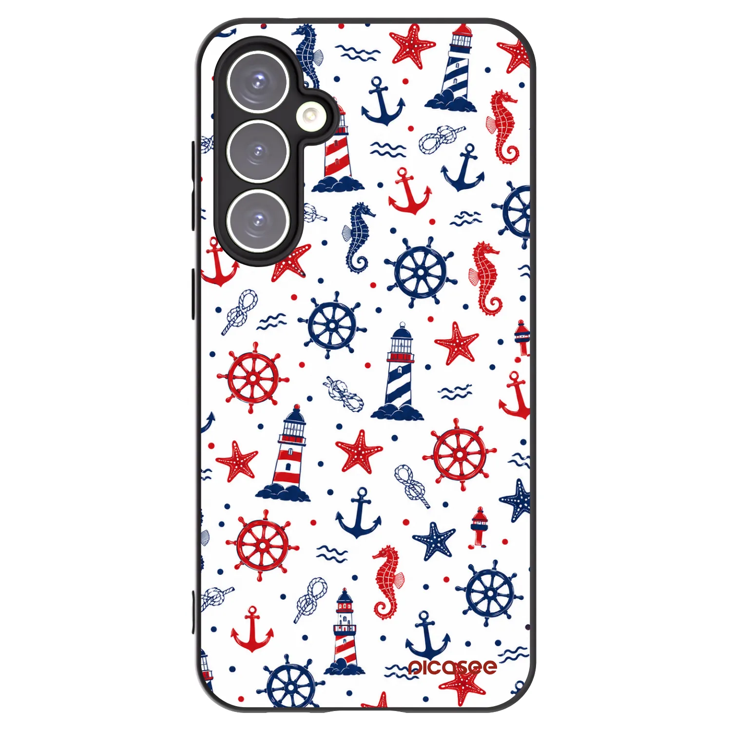 Picasee silikonowe czarne etui na Samsung Galaxy S23 FE S711B - Sailor Vibes