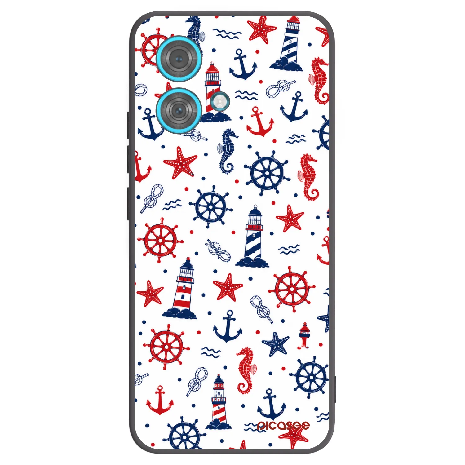 Picasee silikonowe czarne etui na Motorola Edge 40 Neo - Sailor Vibes