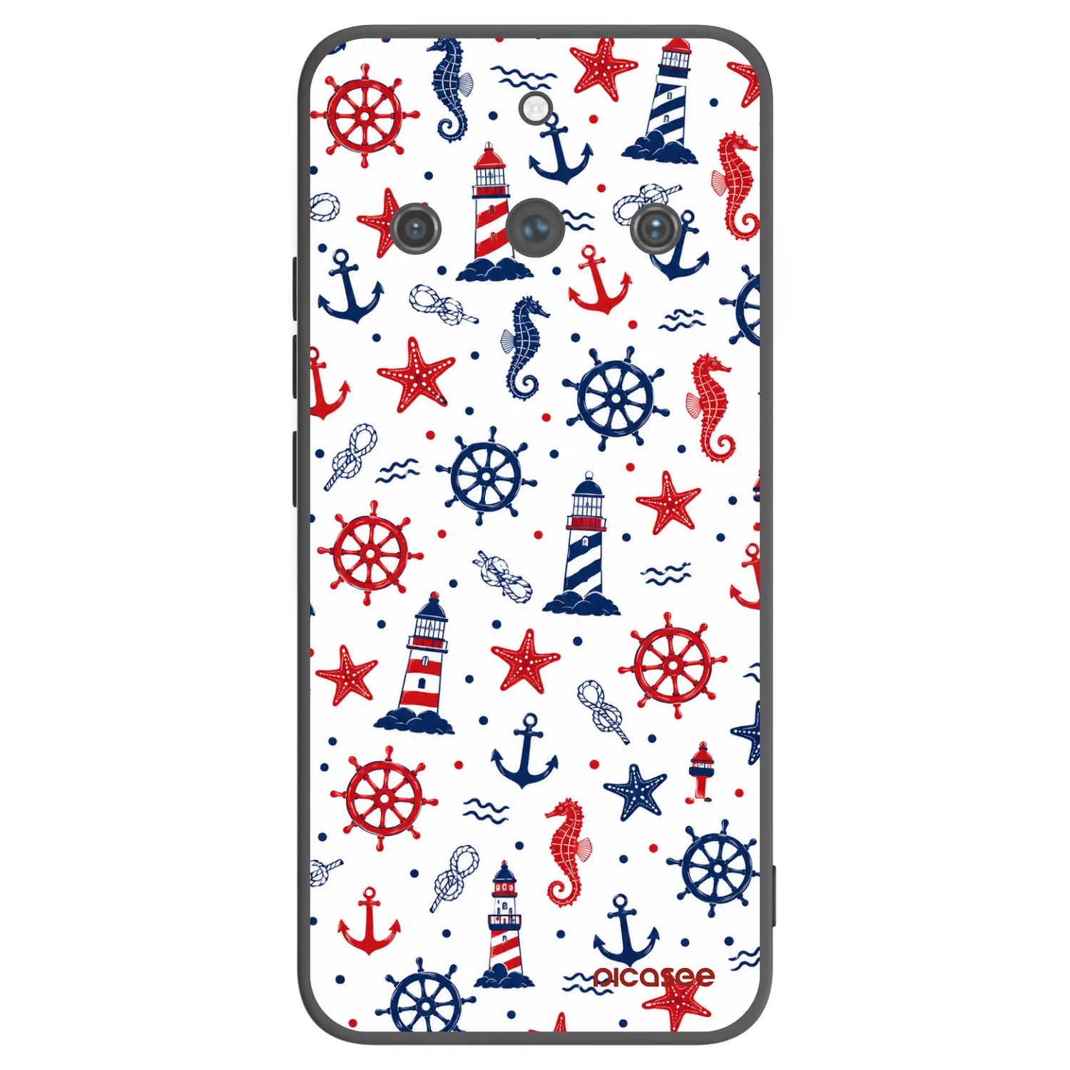 Picasee silikonowe czarne etui na Realme 11 Pro+ - Sailor Vibes