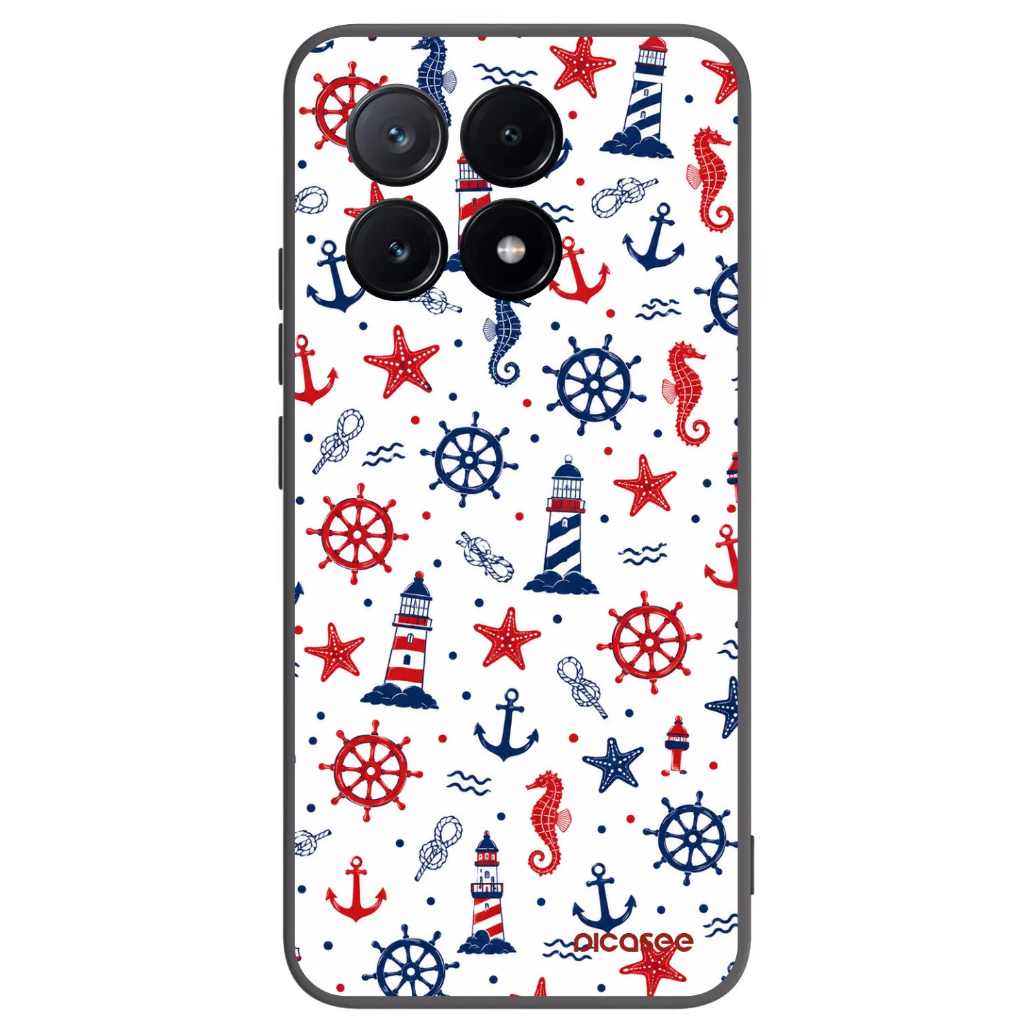 Picasee silikonowe czarne etui na Xiaomi Poco X6 Pro - Sailor Vibes