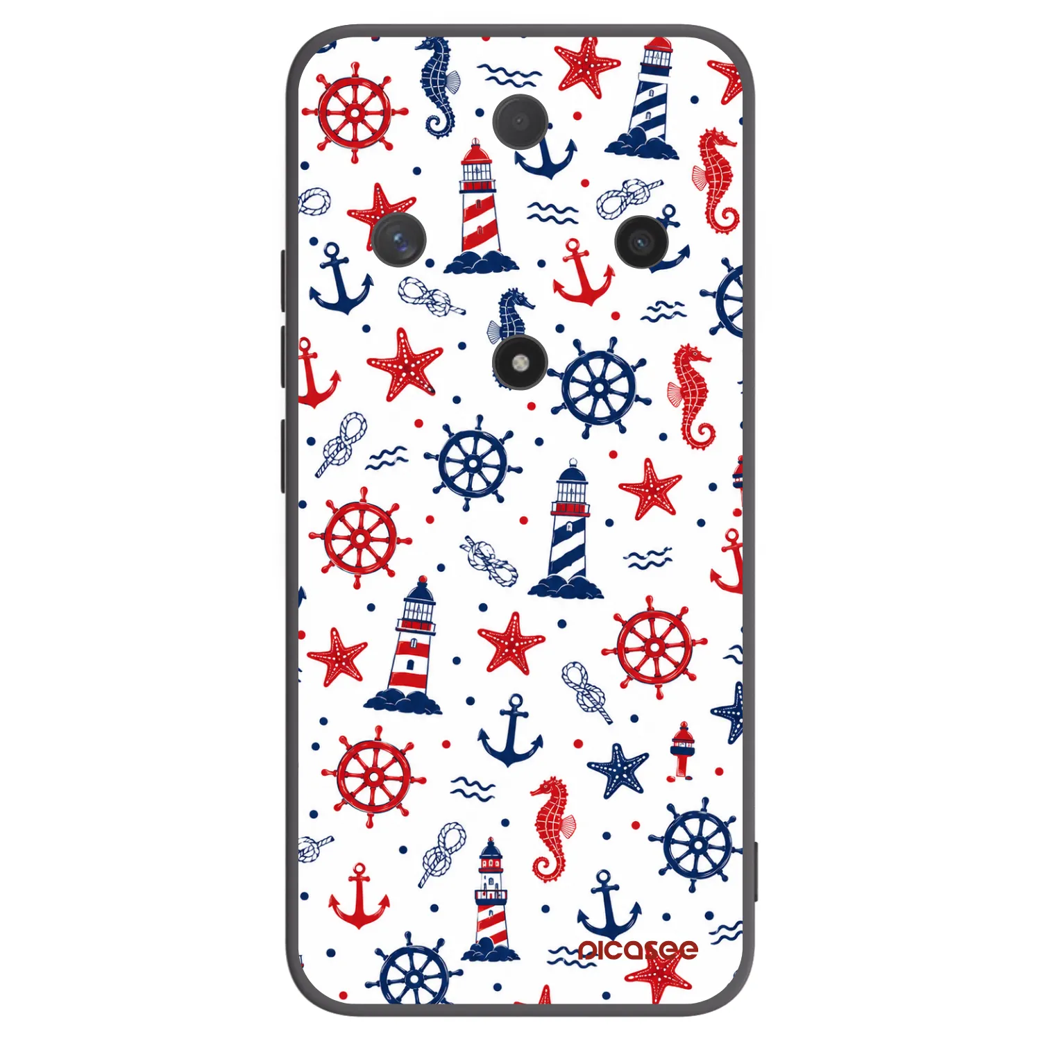 Picasee silikonowe czarne etui na Honor Magic6 Lite 5G - Sailor Vibes