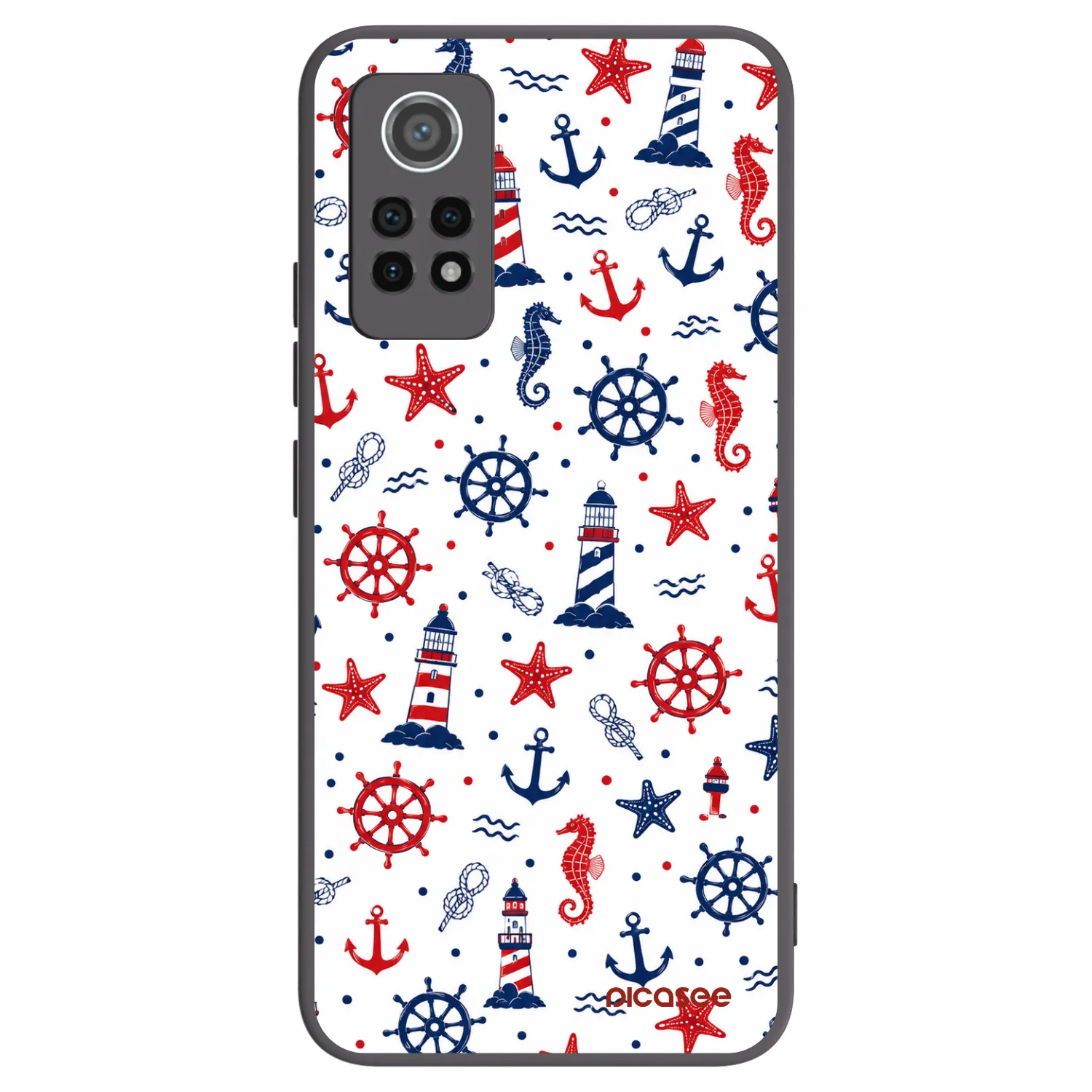 Picasee silikonowe czarne etui na Xiaomi Redmi Note 12 Pro 4G - Sailor Vibes