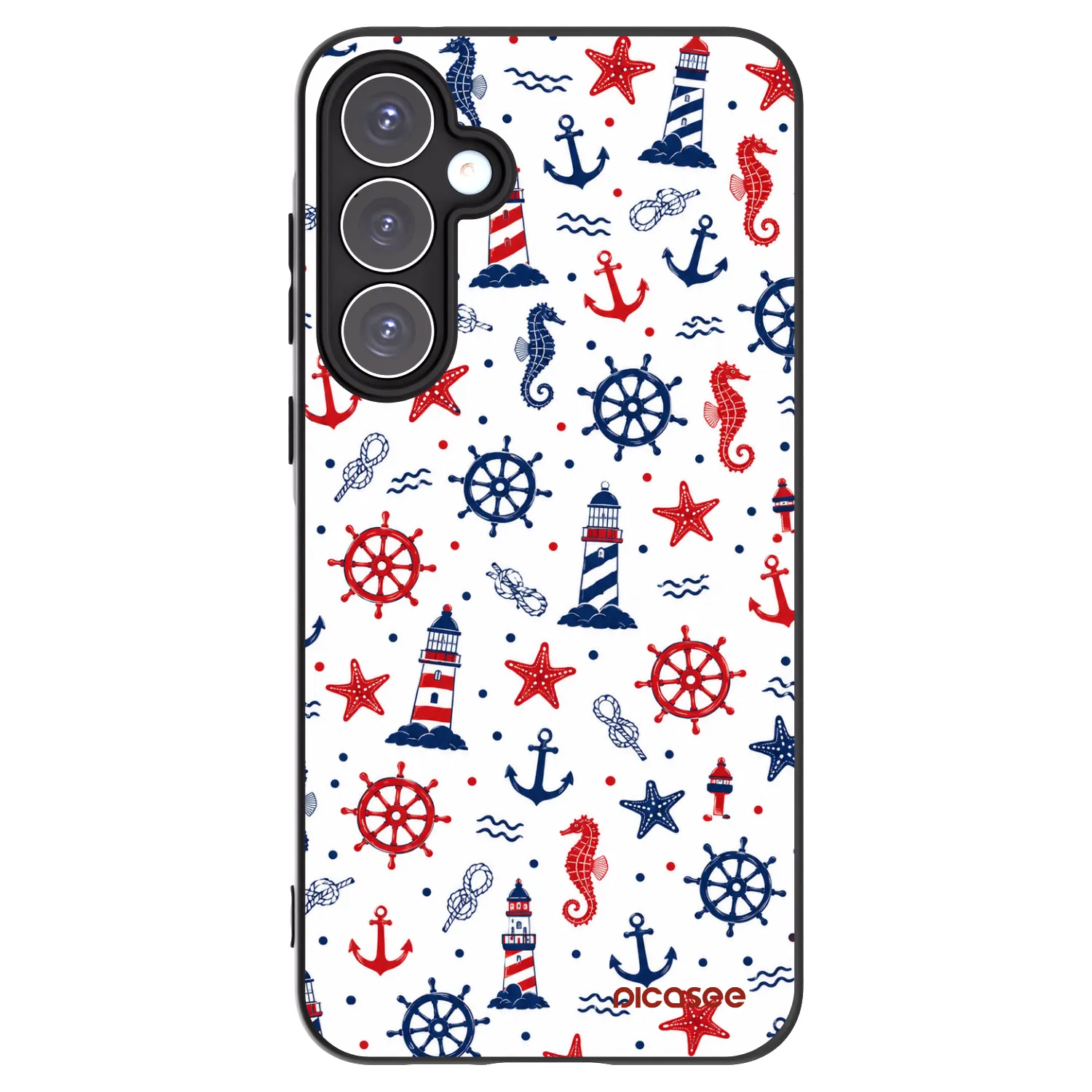 Picasee silikonowe czarne etui na Samsung Galaxy A55 5G A556B - Sailor Vibes