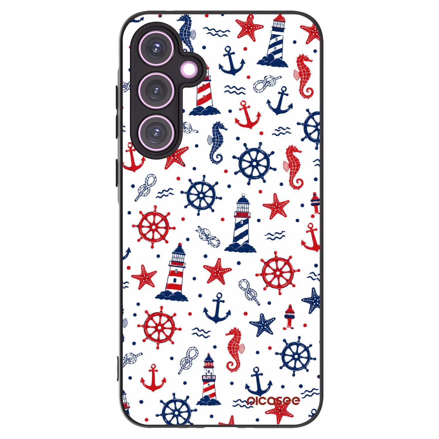 Picasee silikonowe czarne etui na Samsung Galaxy A35 5G A356B - Sailor Vibes
