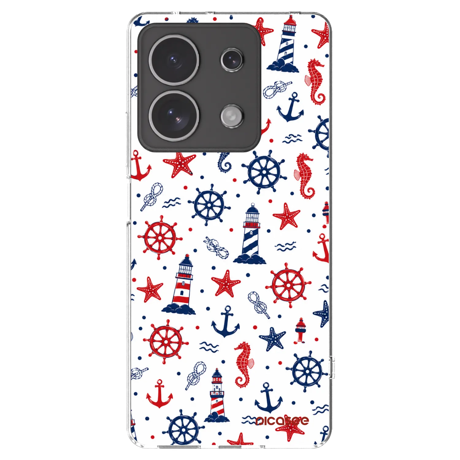 Picasee silikonowe przeźroczyste etui na Xiaomi Redmi Note 13 4G - Sailor Vibes