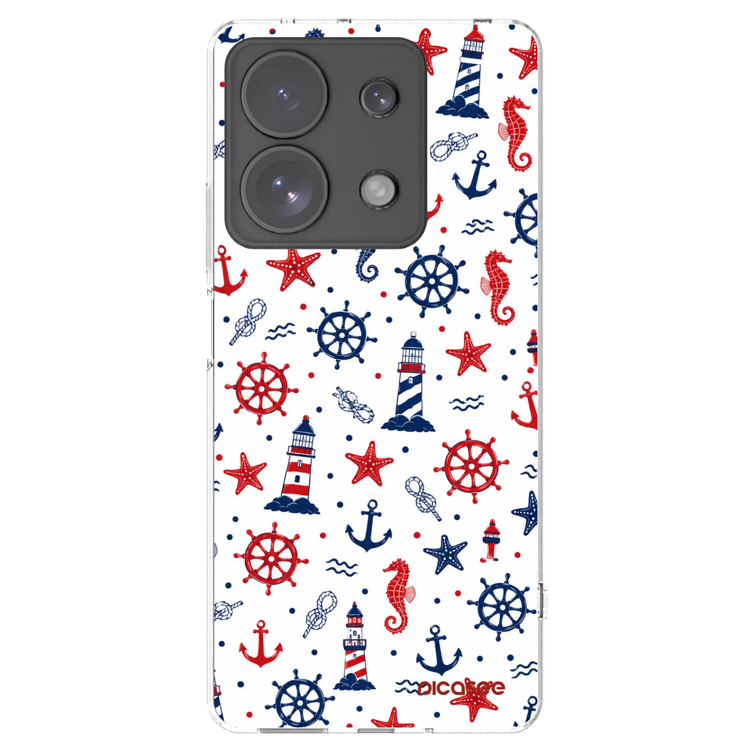 Picasee silikonowe przeźroczyste etui na Xiaomi Redmi Note 13 Pro 4G - Sailor Vibes