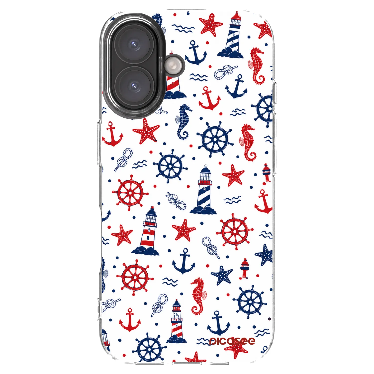Picasee silikonowe przeźroczyste etui na Apple iPhone 16 - Sailor Vibes