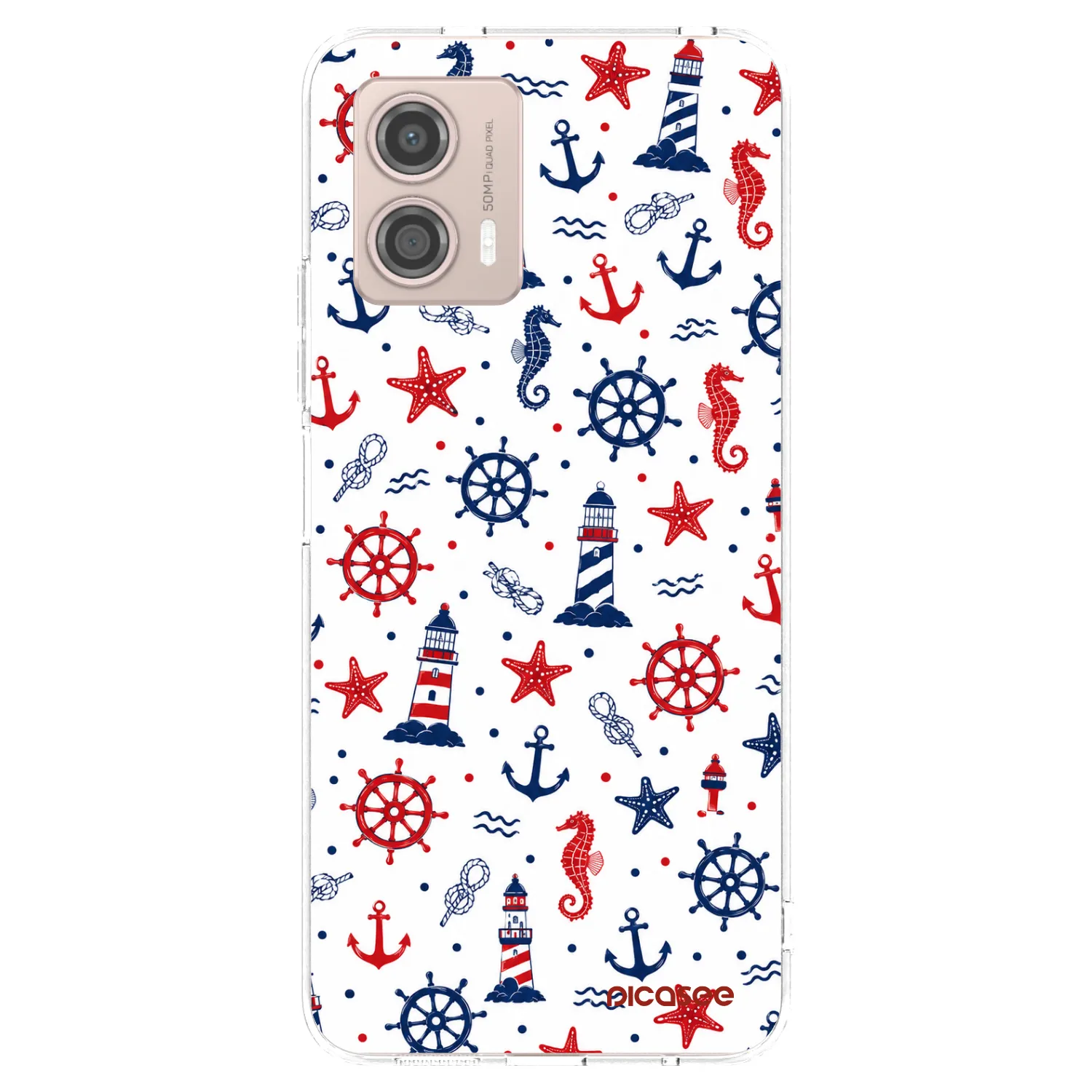 Picasee silikonowe przeźroczyste etui na Motorola Moto G53 5G - Sailor Vibes