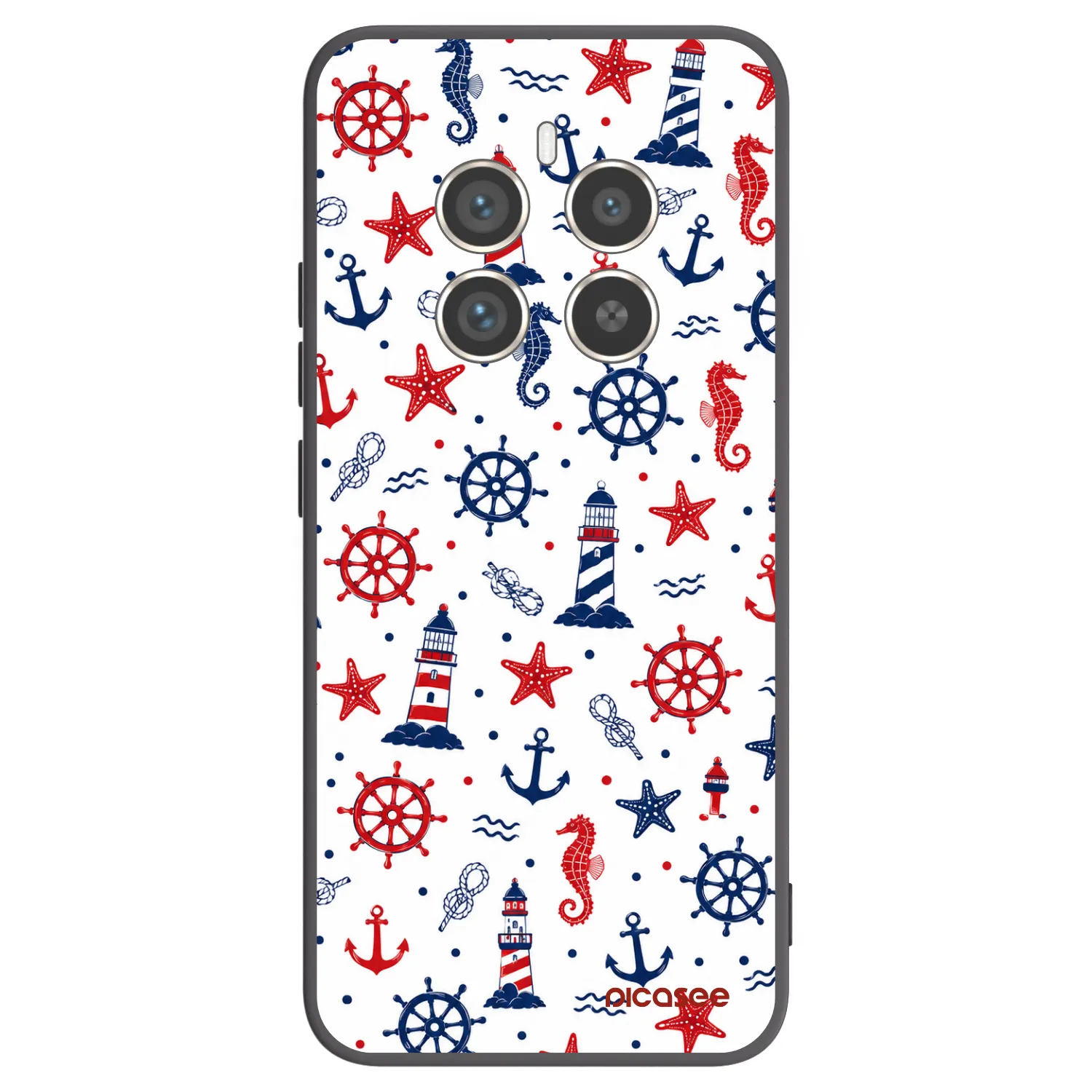 Picasee silikonowe czarne etui na Realme 12 Pro 5G - Sailor Vibes