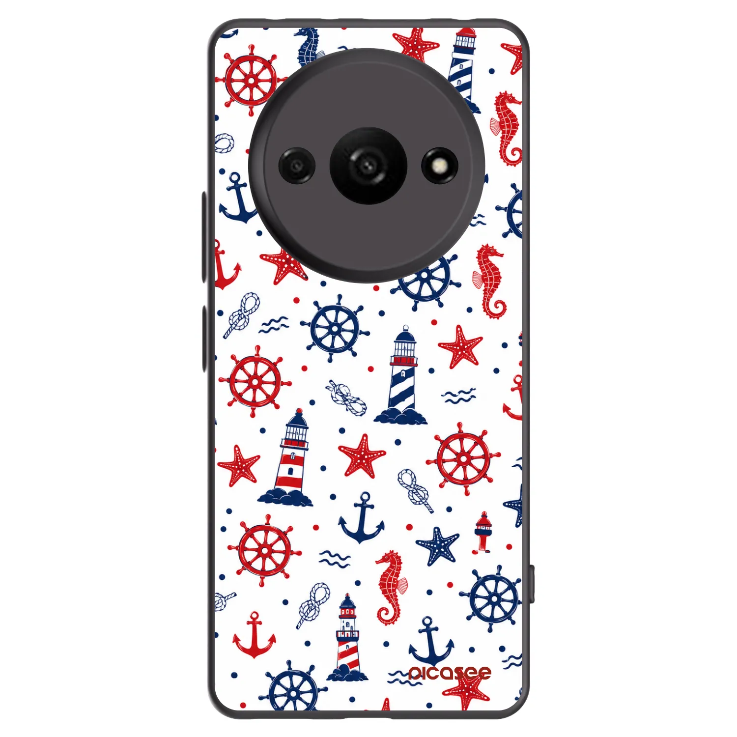 Picasee silikonowe czarne etui na Xiaomi Redmi A3 - Sailor Vibes