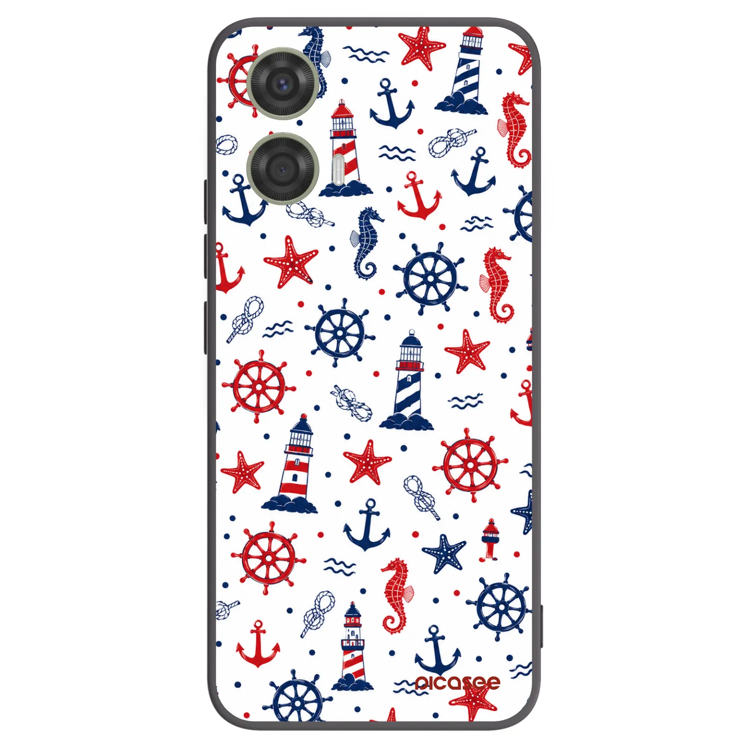 Picasee silikonowe czarne etui na Motorola Moto G24 - Sailor Vibes