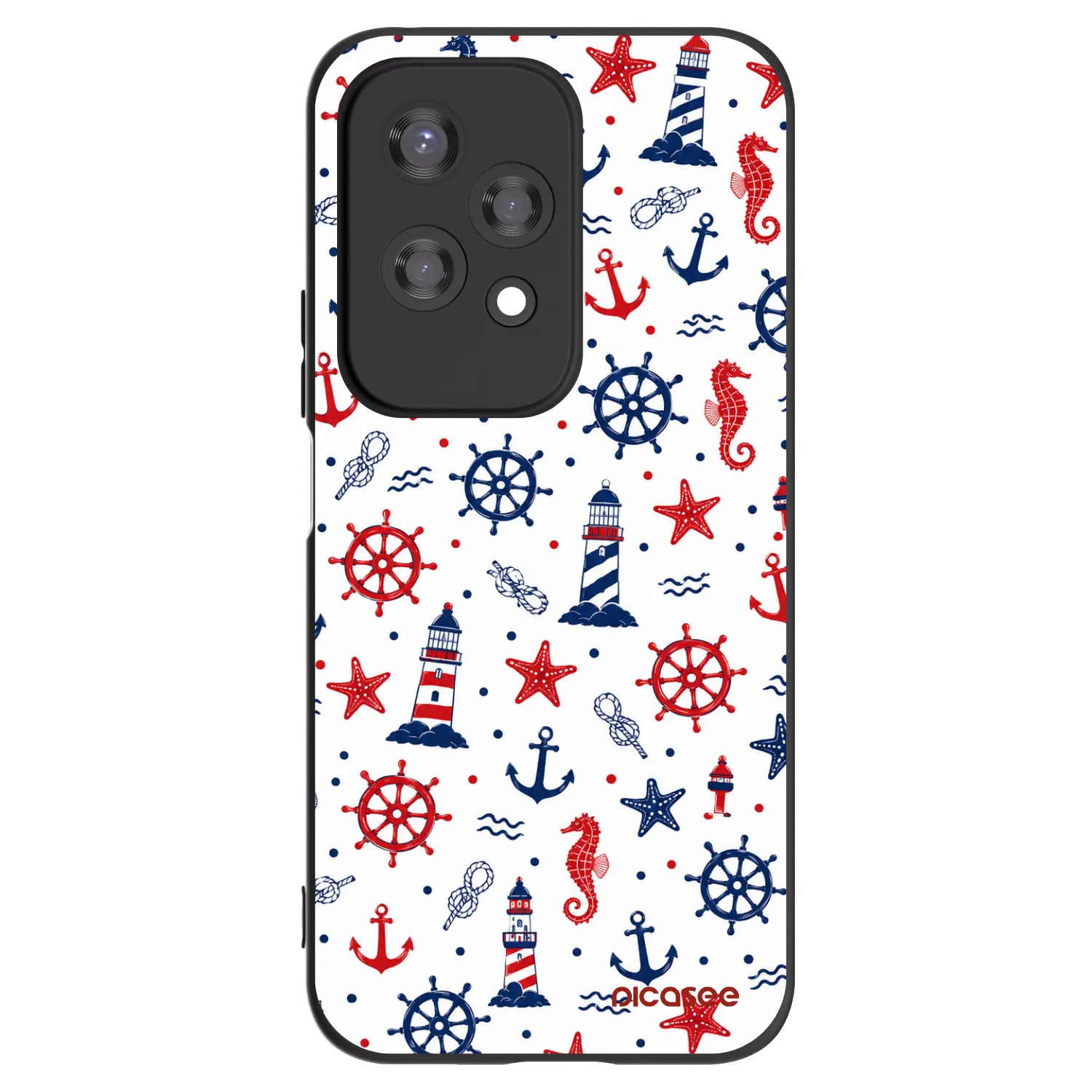 Picasee silikonowe czarne etui na Honor 200 Lite - Sailor Vibes